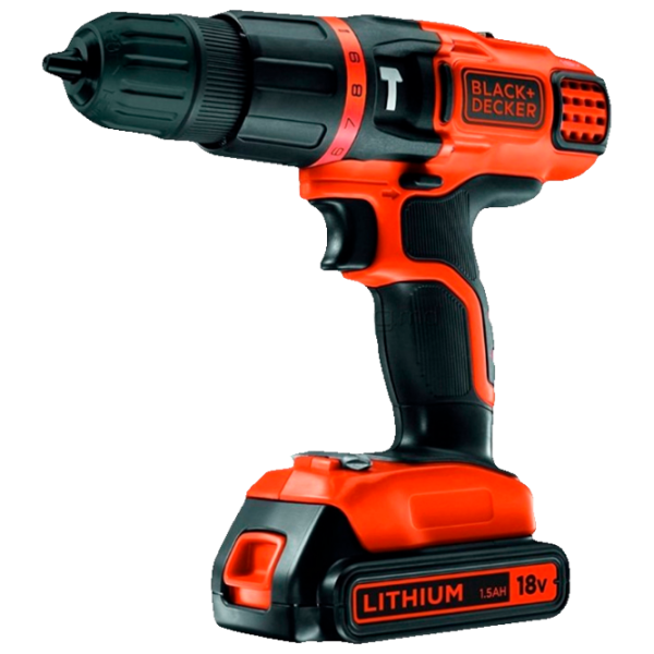 Mașina de înșurubat Black&Decker HP148F4LBK 350 rot/min photo 1
