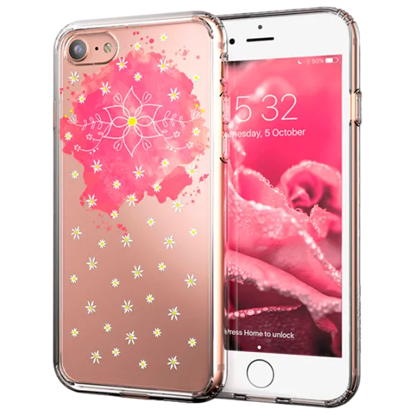 Husă pentru smartphone Apple iPhone 7/ 8/ SE2 CRAVE/ Back/ TPU/ Transparent Pink photo 1