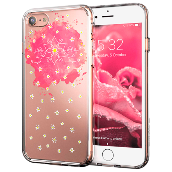 Husă pentru smartphone Apple iPhone 7/ 8/ SE2 CRAVE/ Back/ TPU/ Transparent Pink photo 1