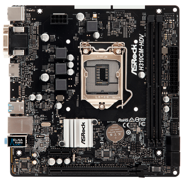 Материнская плата ASRock H310CM-HDV mATX/ H310 photo 1