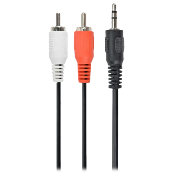 Cablu audio Gembird RCA + 3.5 mm 1.5 m/ Black photo 1