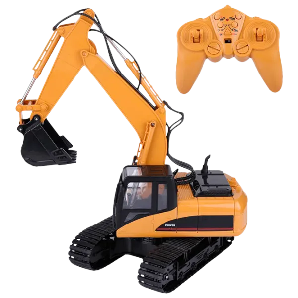 Excavator H-Toys Rastar Tracked 1350 2.4 GHz/ Yellow photo 1