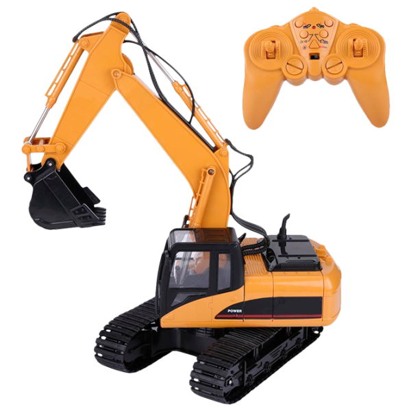 Excavator H-Toys Rastar Tracked 1350 2.4 GHz/ Yellow photo 1