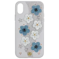 Husă pentru smartphone Apple iPhone XR Luna Aristo/ Back/ Leather/ TPU/ Blue