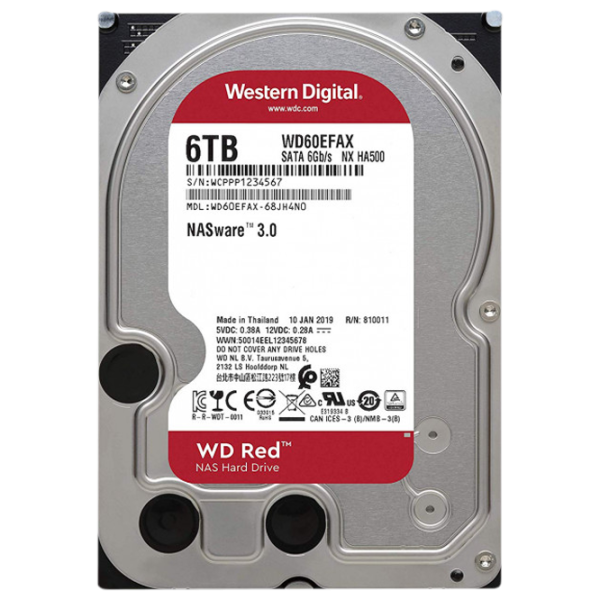 HDD Western Digital Red 6 TB WD60EFAX/ Silver photo 1