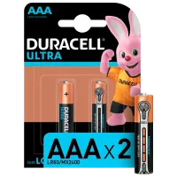 Батарейка Duracell Ultra MX2400 Lithium AAA 1.5 В/ 2 шт.