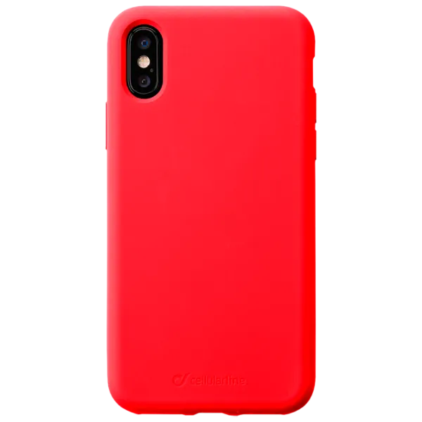 Husă pentru smartphone Apple iPhone X/ XS Luna Aristo/ Back/ Textille, Plastic/ Red photo 1