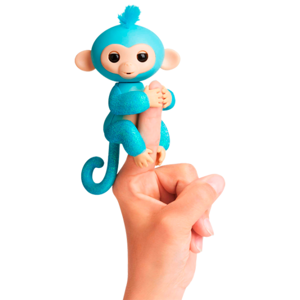 Игрушка WowWee Fingerlings Glitter Monkey 5+/ Бирюзовый photo 1