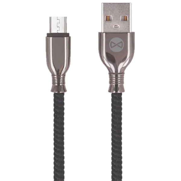 Cablu USB Tornado Forever USB + microUSB 1 m/ Black photo 1