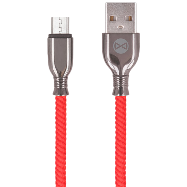 Cablu Tornado Forever USB Type-A + microUSB 1 m/ Red photo 1
