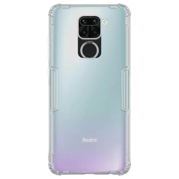 Husă pentru smartphone Xiaomi Redmi Note 9 Nillkin/ Back/ TPU/ Transparent Gray photo 1