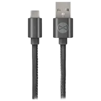 Cablu pentru telefon 55376-001 Forever USB Type-A + USB Type-C 1 m/ Black