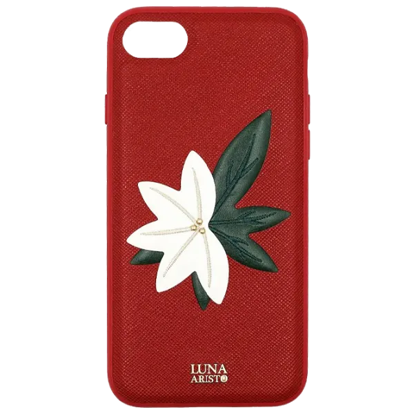 Husă pentru smartphone Apple iPhone 8 Plus/ 7 Plus Luna Aristo/ Back/ Piele/ Black Red photo 1 Husă pentru smartphone Apple iPhone 8 Plus/ 7 Plus Luna Aristo/ Back/ Piele/ Black Red photo 1