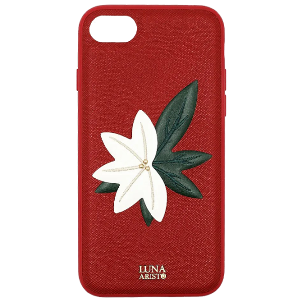 Husă pentru smartphone Apple iPhone 8 Plus/ 7 Plus Luna Aristo/ Back/ Piele/ Black Red photo 1 Husă pentru smartphone Apple iPhone 8 Plus/ 7 Plus Luna Aristo/ Back/ Piele/ Black Red photo 1
