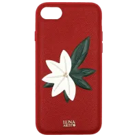 Чехол для смартфона Apple iPhone 8 Plus/ 7 Plus Luna Aristo/ Back/ Кожа/ Черный Красный