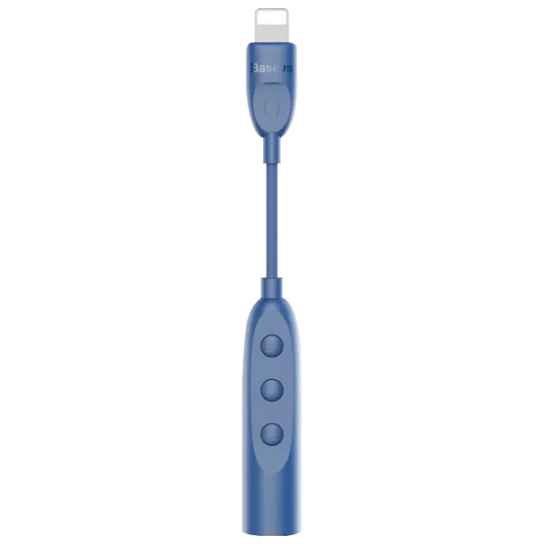 Адаптер B45 Liper Baseus Lightning + 3.5 mm 0.15 м/ Синий photo 1