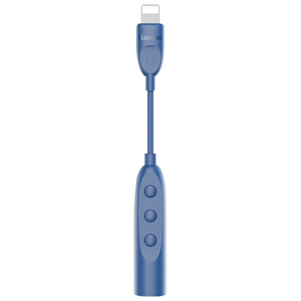 Адаптер B45 Liper Baseus Lightning + 3.5 mm 0.15 м/ Синий photo 1