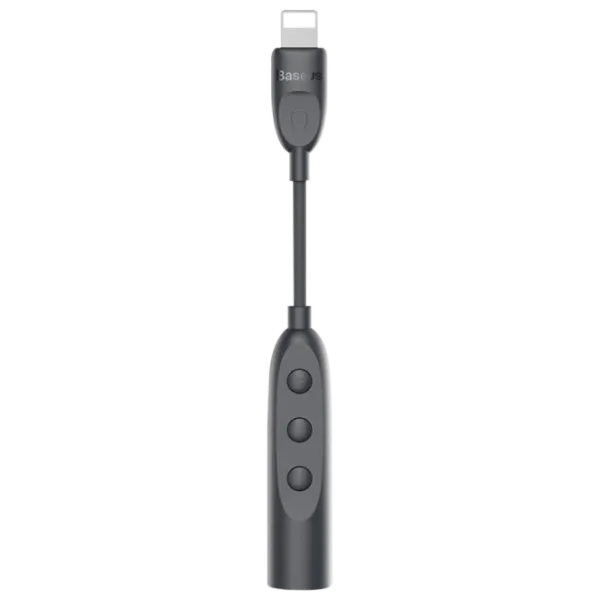 Адаптер B45 Liper Baseus 3.5 mm + Lightning Черный photo 1