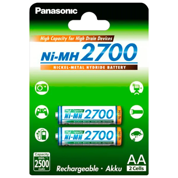 Батарейка Panasonic Lithium AA 1.2 В/ 2 шт. photo 1
