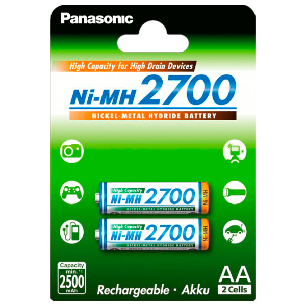 Батарейка Panasonic Lithium AA 1.2 В/ 2 шт. photo 1
