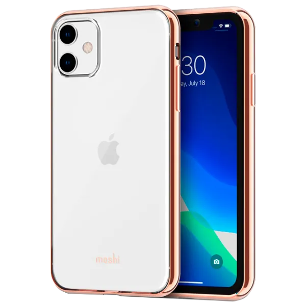 Husă pentru smartphone Apple iPhone 11 Moshi/ Back/ PU/ Transparent Gold photo 1 Husă pentru smartphone Apple iPhone 11 Moshi/ Back/ PU/ Transparent Gold photo 1