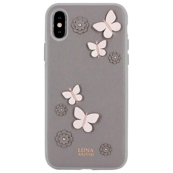 Чехол для смартфона Apple iPhone X/ XS Luna Aristo/ Back/ Leather/ TPU/ Серый photo 1