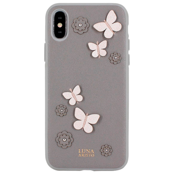 Чехол для смартфона Apple iPhone X/ XS Luna Aristo/ Back/ Leather/ TPU/ Серый photo 1