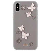 Чехол для смартфона Apple iPhone X/ XS Luna Aristo/ Back/ Leather/ TPU/ Серый