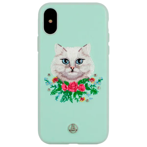 Husă pentru smartphone Apple iPhone X/ XS Luna Aristo/ Back/ Piele/ Light Green photo 1 Husă pentru smartphone Apple iPhone X/ XS Luna Aristo/ Back/ Piele/ Light Green photo 1