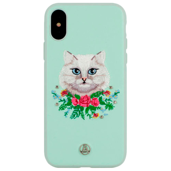 Husă pentru smartphone Apple iPhone X/ XS Luna Aristo/ Back/ Piele/ Light Green photo 1 Husă pentru smartphone Apple iPhone X/ XS Luna Aristo/ Back/ Piele/ Light Green photo 1