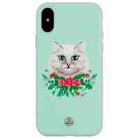 Husă pentru smartphone Apple iPhone X/ XS Luna Aristo/ Back/ Piele/ Light Green