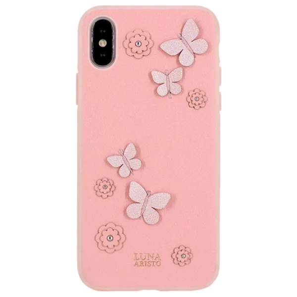 Чехол для смартфона Apple iPhone X/ XS Luna Aristo/ Back/ Leather/ TPU/ Розовый photo 1 Чехол для смартфона Apple iPhone X/ XS Luna Aristo/ Back/ Leather/ TPU/ Розовый photo 1