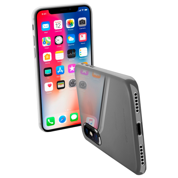 Husă pentru smartphone Apple iPhone XS Cellularline/ Back/ TPU/ Transparent photo 1