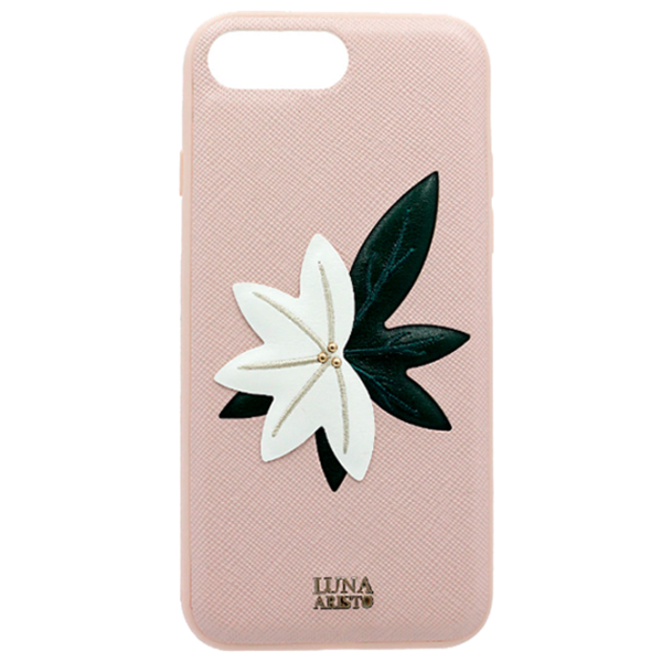 Чехол для смартфона Apple iPhone 8 Plus/ 7 Plus Luna Aristo/ Back/ Кожа/ Черный Розовый photo 1 Чехол для смартфона Apple iPhone 8 Plus/ 7 Plus Luna Aristo/ Back/ Кожа/ Черный Розовый photo 1