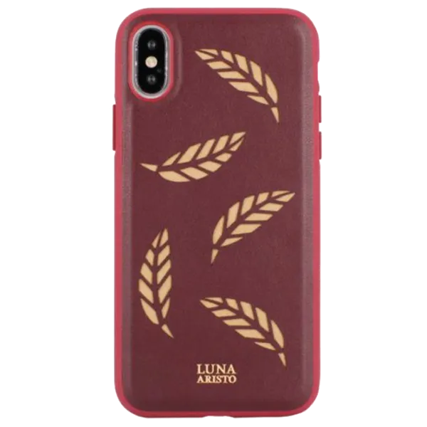 Чехол для смартфона Apple iPhone X/ XS Luna Aristo/ Back/ PU/ Бежевый Красный photo 1 Чехол для смартфона Apple iPhone X/ XS Luna Aristo/ Back/ PU/ Бежевый Красный photo 1