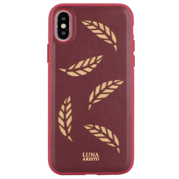 Чехол для смартфона Apple iPhone X/ XS Luna Aristo/ Back/ PU/ Бежевый Красный photo 1 Чехол для смартфона Apple iPhone X/ XS Luna Aristo/ Back/ PU/ Бежевый Красный photo 1