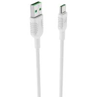 Cablu pentru telefon BX-33 Borofone USB Type-A + USB Type-C 1.2 m/ White