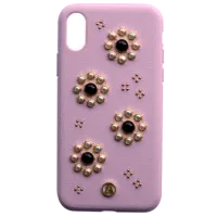 Чехол для смартфона Apple iPhone X/ XS Luna Aristo/ Back/ Кожа/ Coral Розовый