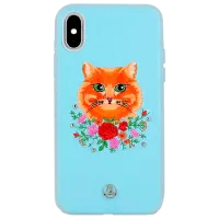 Чехол для смартфона Apple iPhone X/ XS Luna Aristo/ Back/ Кожа/ Красный Синий