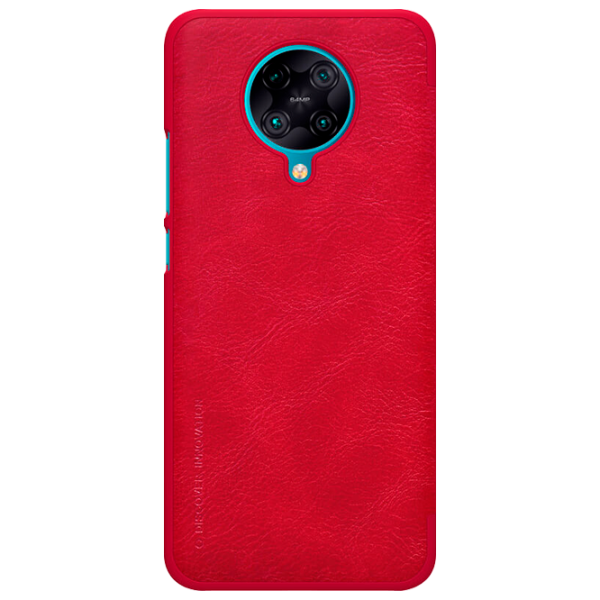 Husă pentru smartphone Poco F2 Pro Nillkin/ Flip Cover/ Leather/ TPU/ Red photo 1