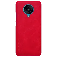 Husă pentru smartphone Poco F2 Pro Nillkin/ Flip Cover/ Leather/ TPU/ Red