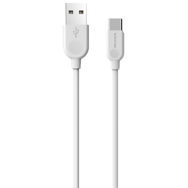 Кабель для телефона BX-14 Borofone USB Type-A + USB Type-C 2 м/ Белый photo 1