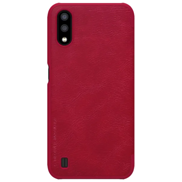 Husă pentru smartphone Samsung Galaxy A01 Nillkin/ Flip Cover/ Leather/ TPU/ Red photo 1