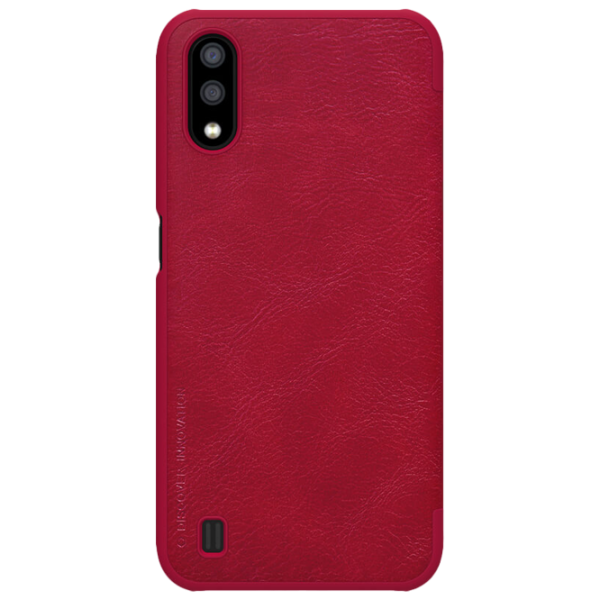 Husă pentru smartphone Samsung Galaxy A01 Nillkin/ Flip Cover/ Leather/ TPU/ Red photo 1