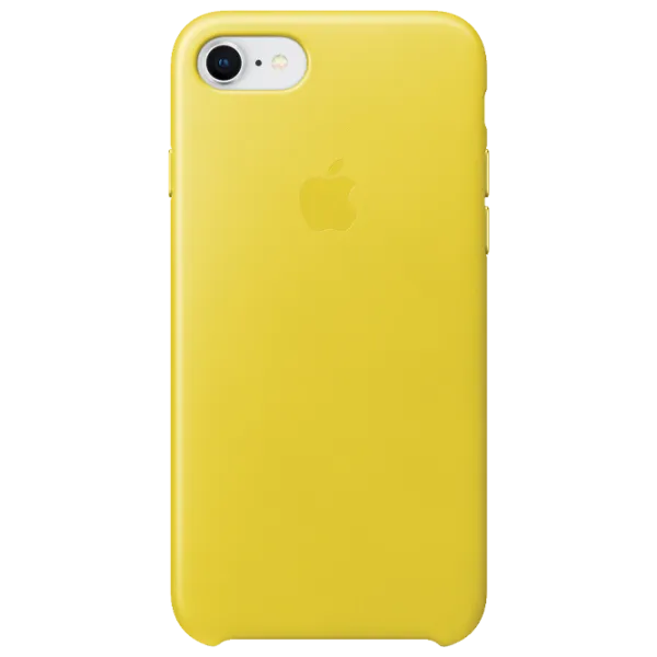 Чехол для смартфона Apple iPhone 7/ 8 Apple/ Back/ Leather/ Желтый photo 1 Чехол для смартфона Apple iPhone 7/ 8 Apple/ Back/ Leather/ Желтый photo 1