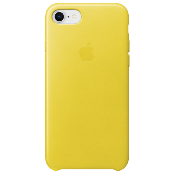 Чехол для смартфона Apple iPhone 7/ 8 Apple/ Back/ Leather/ Желтый photo 1 Чехол для смартфона Apple iPhone 7/ 8 Apple/ Back/ Leather/ Желтый photo 1