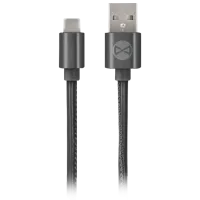 Cablu pentru telefon GSM032491 Forever USB Type-A + USB Type-C 1 m/ Black