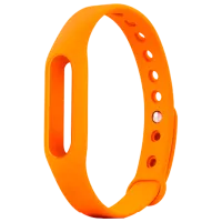 Ремень Xiaomi MiBand 1/ 1S Mi93796 Силикон/ Оранжевый