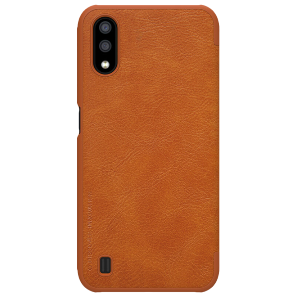 Husă pentru smartphone Samsung Galaxy A01 Nillkin/ Flip Cover/ Leather/ TPU/ Brown photo 1 Husă pentru smartphone Samsung Galaxy A01 Nillkin/ Flip Cover/ Leather/ TPU/ Brown photo 1
