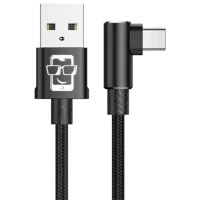 Cablu pentru telefon Kevlar MVP Screen Geeks USB Type-A + USB Type-C 1 m/ Black